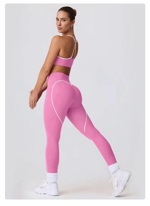 Seamless Criss-Cross Back Yoga Set