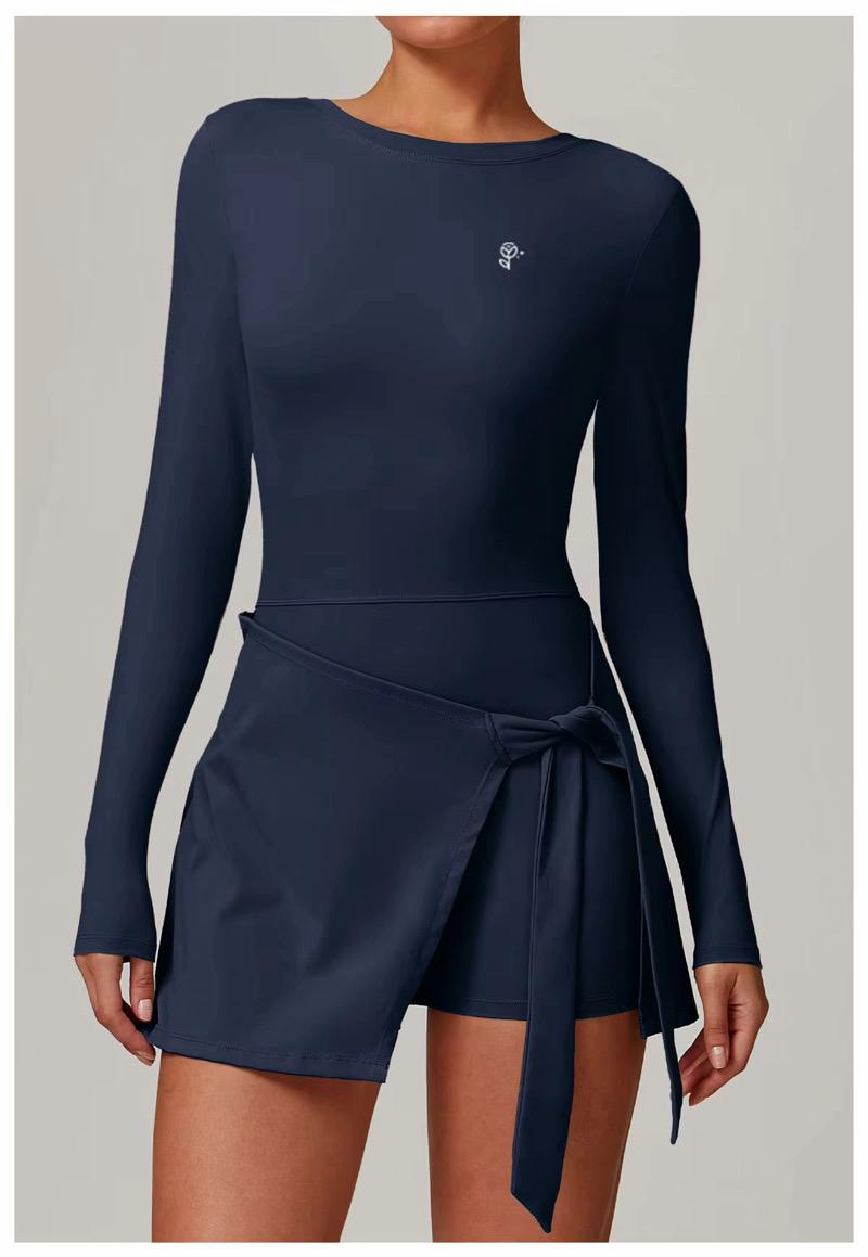 Long Sleeves 2 in 1 Dress