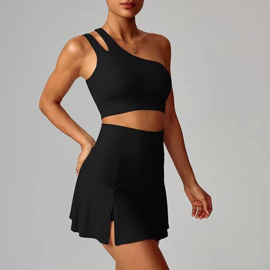 2-Piece Breathable Sport Skirt & Top Set
