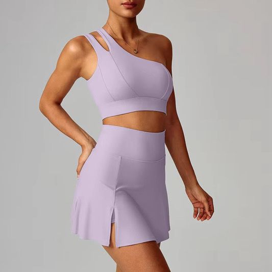 2-Piece Breathable Sport Skirt & Top Set