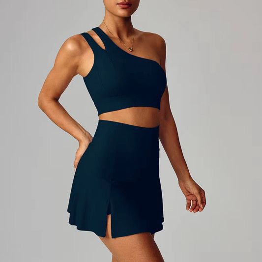 2-Piece Breathable Sport Skirt & Top Set