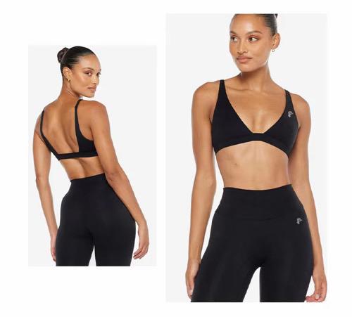 Deep V-Neck Backless Fitness Set