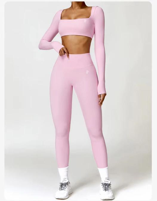 Women’s Square-Neck Long Sleeve & Legging Set