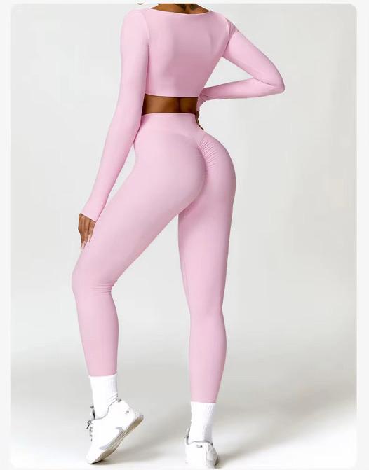 Women’s Square-Neck Long Sleeve & Legging Set